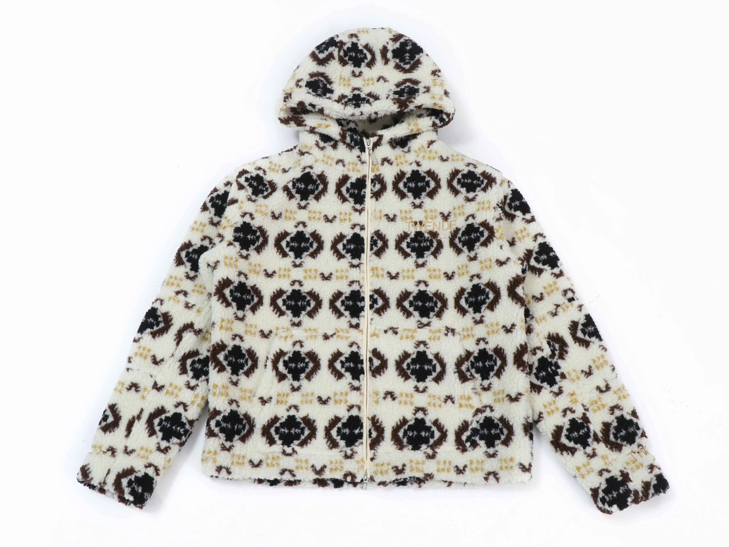 All season white zip fleece